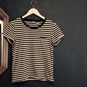 Levi's Women's Striped Punk Pocket-T